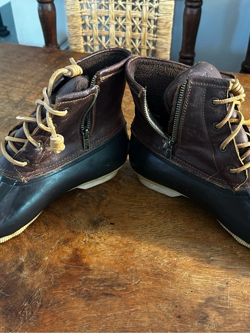 Sperry Brown Duck Boots for Women Chocolate Brown Size 10